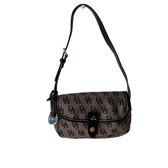 Dooney And Bourke Canvas Crossbody Logo Bag